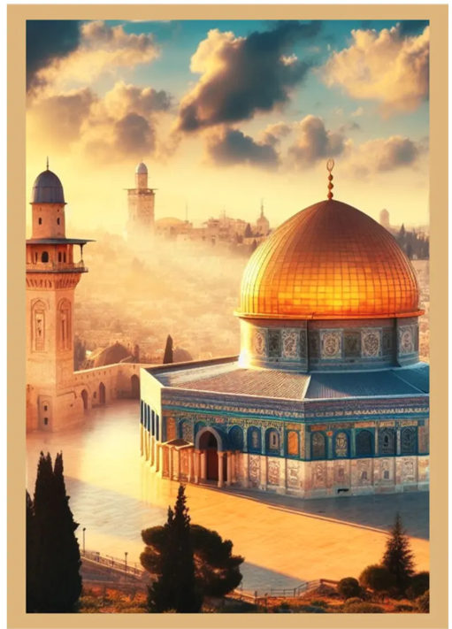 Masjid Al-Aqsa Light-Up Frame - The Dhikr Gallery